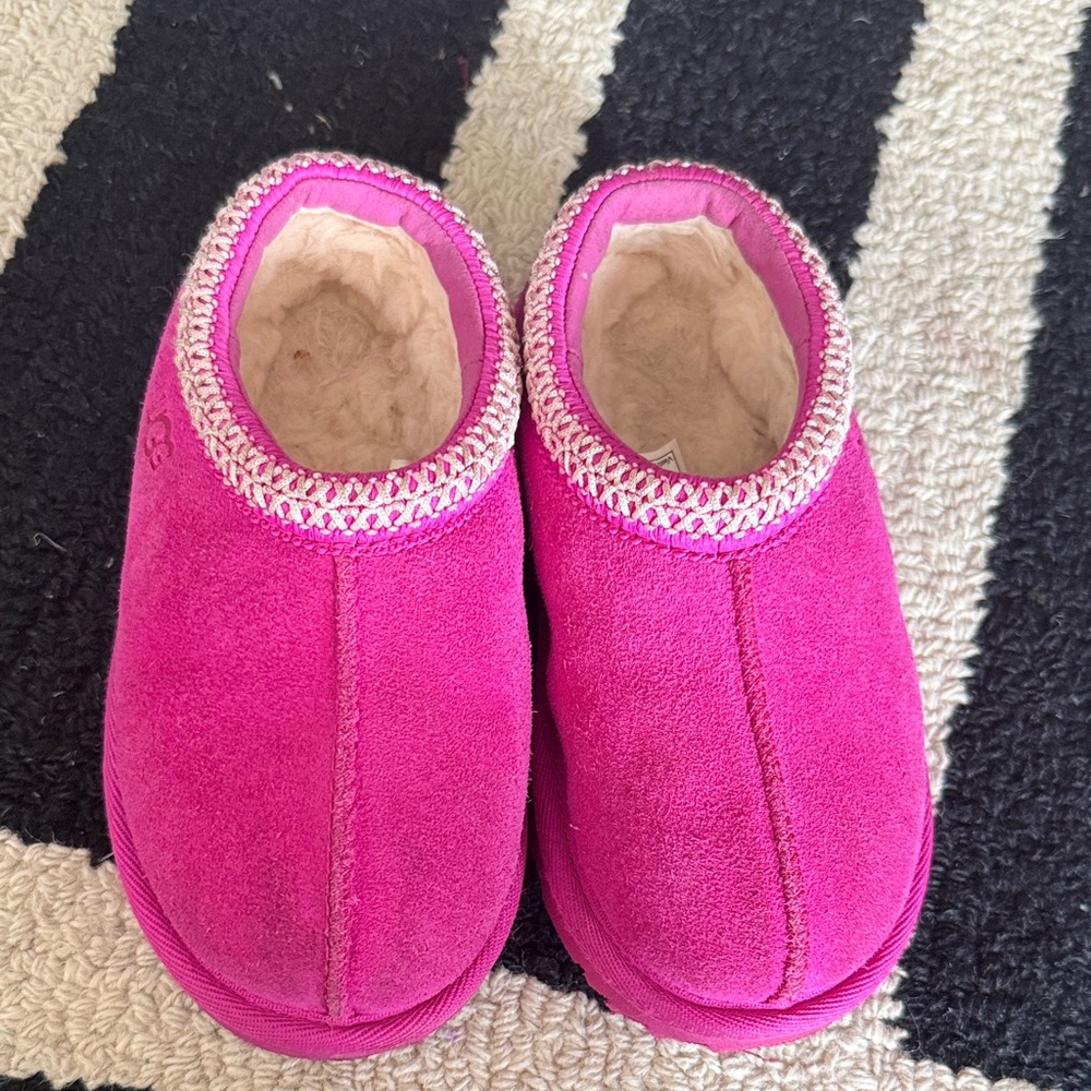 Pink Suede Slippers